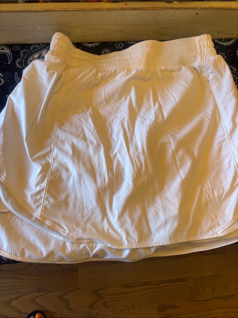 lululemon athletica White Women's Athletic Skort with Elastic Waistband